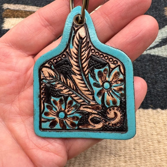 Myra Bag “Twlight’s First Bloom”  Tooled Leather  Key Chain  S-9814 NWT - Picture 3 of 12